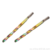 Diferente brote de perforación de twist HSS de color Cobalt